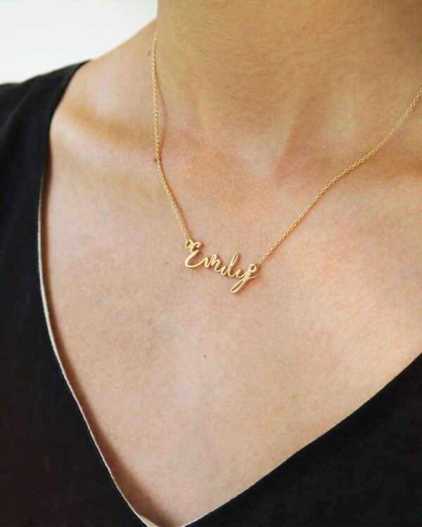Custom Signature Name Necklace English | Colors By Love handcrafted Thai jewelry, Bangkok