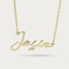 Custom Signature Name Necklace English, Name Necklaces, handmade in Bangkok by Colors by Love