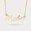 Custom Signature Name Necklace English | Colors By Love handcrafted Thai jewelry, Bangkok