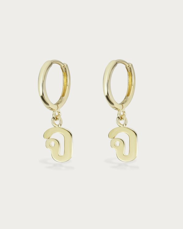 Thai Initial Huggies (By Piece) | Colors By Love handcrafted Thai jewelry, Bangkok