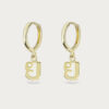 Thai Initial Huggies (By Piece) | Colors By Love handcrafted Thai jewelry, Bangkok