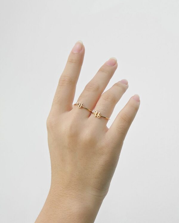 Thai Initial Ring | Colors By Love handcrafted Thai jewelry, Bangkok