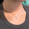 Initial Letter Necklace With Pave Setting | Colors By Love handcrafted Thai jewelry, Bangkok