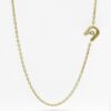Thai Initial Letter Necklace With 1.2mm Natural Gemstone | Colors By Love handcrafted Thai jewelry, Bangkok