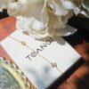 Thai Initial Letter Side Necklace with 2 Letters, handcrafted by Colors by Love, Bangkok
