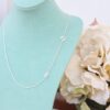 Thai Initial Letter Side Necklace with 2 Letters, handcrafted by Colors by Love, Bangkok