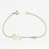 Thai Letter Name Bracelet With Natural Gemstone, handmade in Bangkok by Colors by Love