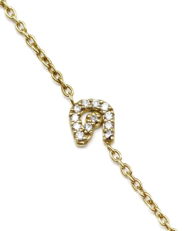 Thai Initial Side Necklace Pave Setting | Colors By Love handcrafted Thai jewelry, Bangkok