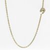 Thai Initial Side Necklace Pave Setting | Colors By Love handcrafted Thai jewelry, Bangkok