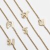 Classic Thai Initial Side Necklaces (Always In Stock) | Colors By Love handcrafted Thai jewelry, Bangkok