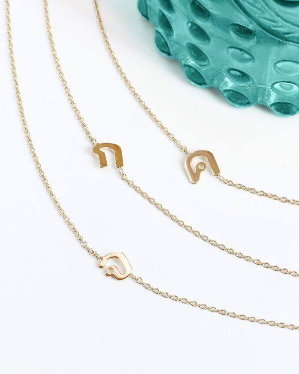 Classic Thai Initial Side Necklaces (Always In Stock) | Colors By Love handcrafted Thai jewelry, Bangkok
