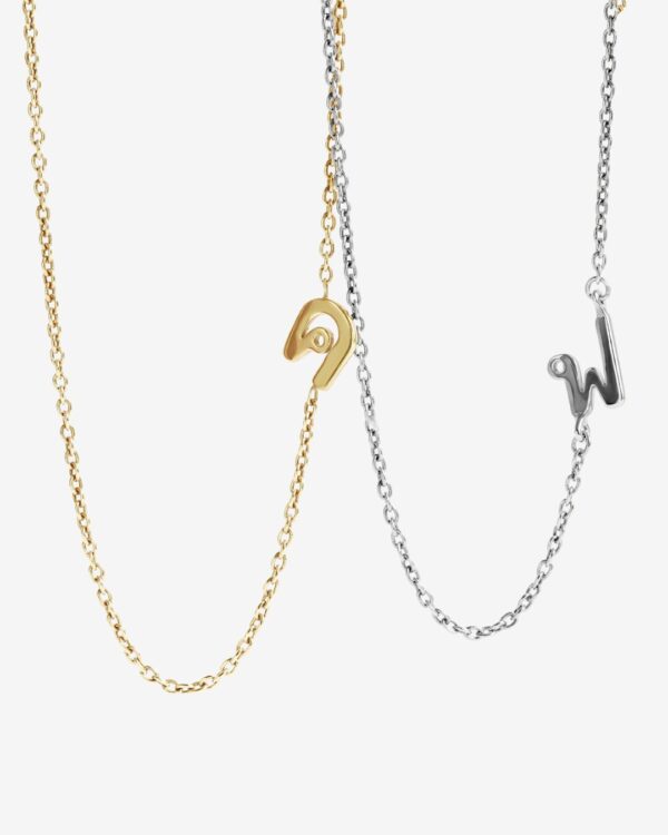 Classic Thai Initial Side Necklaces (Always In Stock) | Colors By Love handcrafted Thai jewelry, Bangkok