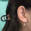 Thai Initial Huggies with 2.5mm Gemstone (By Piece) | Colors By Love handcrafted Thai jewelry, Bangkok