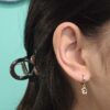Thai Initial Huggies with 2.5mm Gemstone (By Piece) | Colors By Love handcrafted Thai jewelry, Bangkok