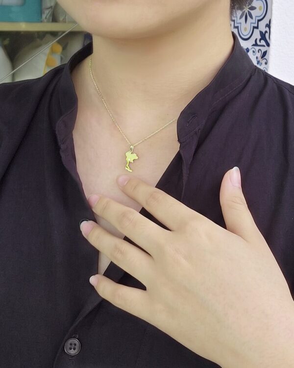 Thailand Map Necklace, handcrafted by Colors by Love, Bangkok