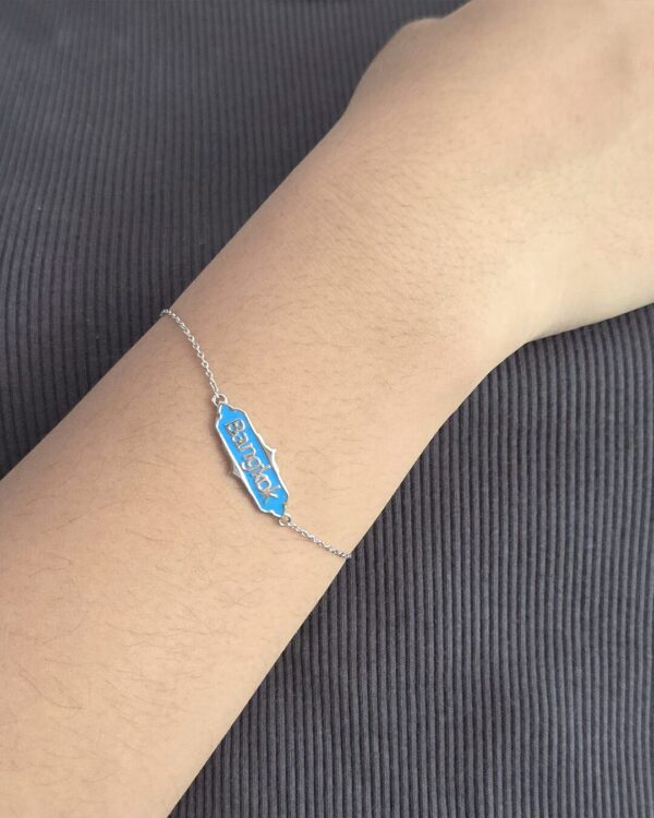 Bangkok Street Sign Bracelet With Enamel | Colors By Love handcrafted Thai jewelry, Bangkok