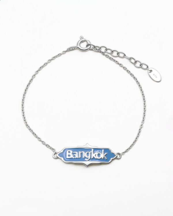 Bangkok Street Sign Bracelet With Enamel | Colors By Love handcrafted Thai jewelry, Bangkok