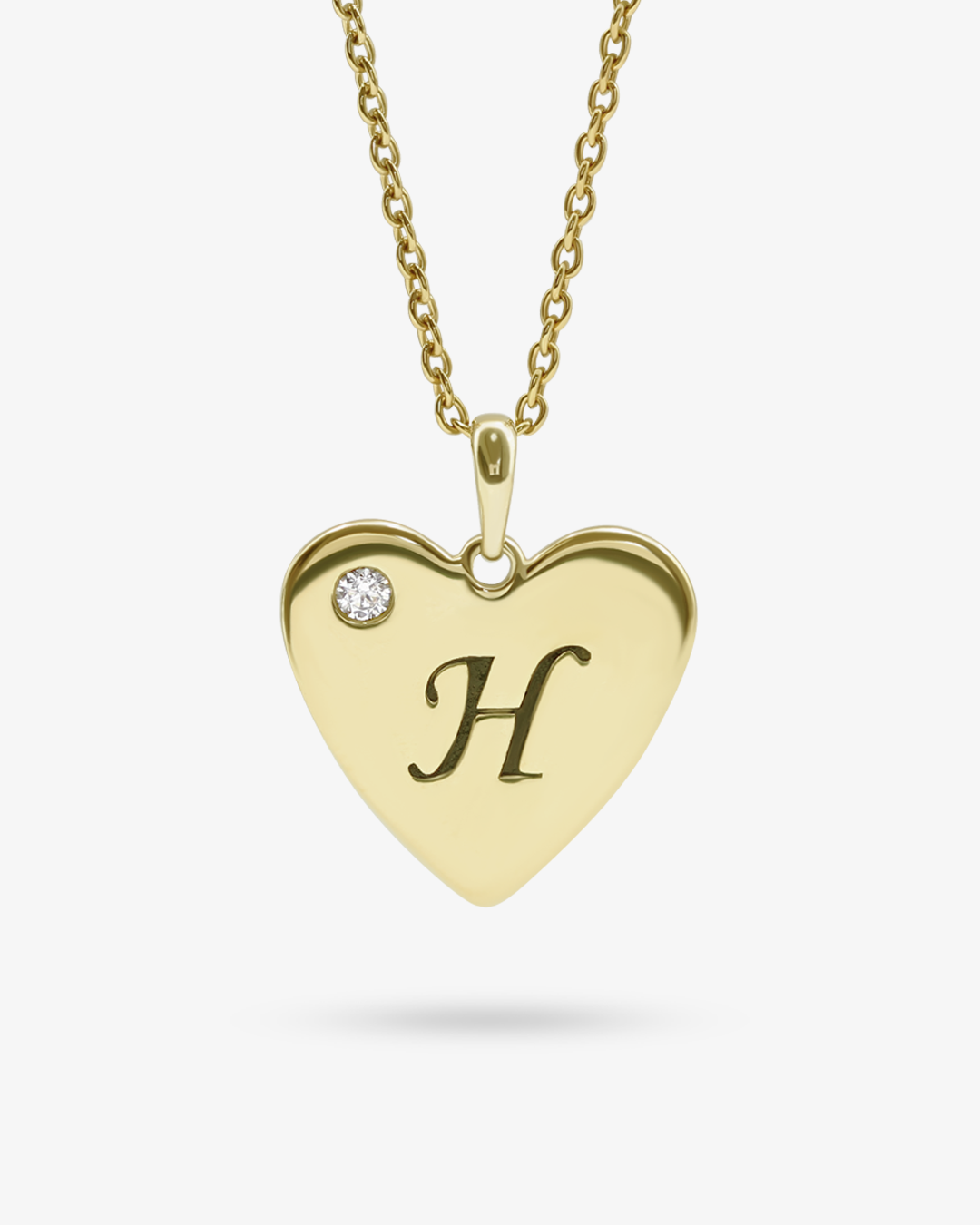 Heart Pendant with Gemstone