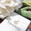 Custom Round Pendant With Natural Gemstone, Engraved Jewelry, handmade in Bangkok by Colors by Love