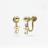 Thai Initial Clip on Earrings with Natural 1.2mm 天然石について (By Piece) | Colors By Love handcrafted Thai jewelry, Bangkok