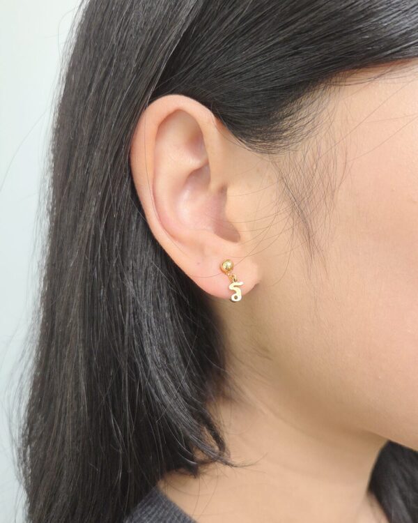 Thai Initial Clip on Earrings with Natural 1.2mm 天然石について (By Piece) | Colors By Love handcrafted Thai jewelry, Bangkok