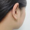 Thai Initial Clip on Earrings with Natural 1.2mm 天然石について (By Piece) | Colors By Love handcrafted Thai jewelry, Bangkok