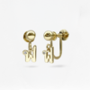 Thai Initial Clip on Earrings with Natural 1.2mm 天然石について (By Piece) | Colors By Love handcrafted Thai jewelry, Bangkok