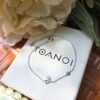 Thai Initial Bracelets with 2.5mm Natural Gemstones, handcrafted by Colors by Love, Bangkok