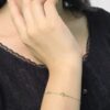 Thai Initial Bracelets with 2.5mm Natural Gemstones | Colors By Love handcrafted Thai jewelry, Bangkok