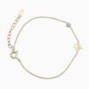 Thai Initial Bracelets with 2.5mm Natural Gemstones | Colors By Love handcrafted Thai jewelry, Bangkok