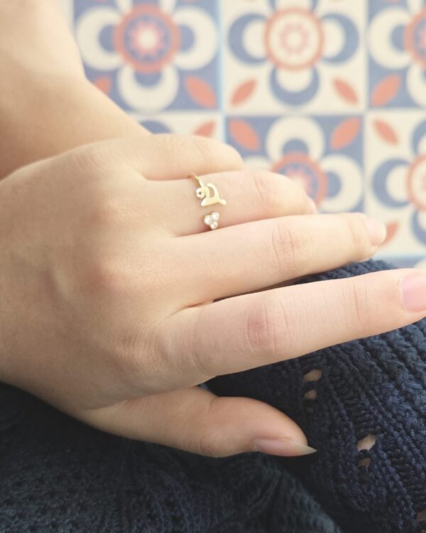 Thai Initial Ring with 3 Natural 天然石について | Colors By Love handcrafted Thai jewelry, Bangkok