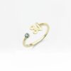 Thai Initial Ring with 2.5mm Natural 天然石について | Colors By Love handcrafted Thai jewelry, Bangkok