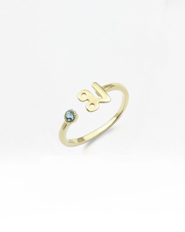 Thai Initial Ring with 2.5mm Natural 天然石について | Colors By Love handcrafted Thai jewelry, Bangkok