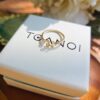 Thai Initial Ring with 2.5mm Natural 天然石について, handcrafted by Colors by Love, Bangkok