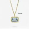 Horizontal Bezel-Set Natural Gemstones Necklace | Colors By Love handcrafted Thai jewelry, Bangkok