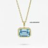 Horizontal Bezel-Set Natural Gemstones Necklace | Colors By Love handcrafted Thai jewelry, Bangkok
