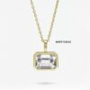 Horizontal Bezel-Set Natural Gemstones Necklace | Colors By Love handcrafted Thai jewelry, Bangkok