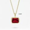 Horizontal Bezel-Set Natural Gemstones Necklace | Colors By Love handcrafted Thai jewelry, Bangkok