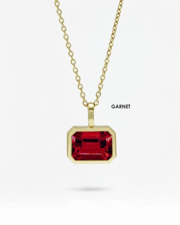 Horizontal Bezel-Set Natural Gemstones Necklace | Colors By Love handcrafted Thai jewelry, Bangkok
