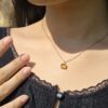 Horizontal Bezel-Set Natural Gemstones Necklace | Colors By Love handcrafted Thai jewelry, Bangkok