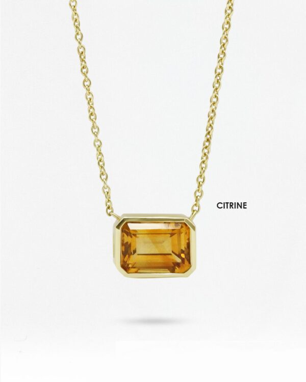 Horizontal Bezel-Set Natural 天然石について Necklace Design 2 | Colors By Love handcrafted Thai jewelry, Bangkok