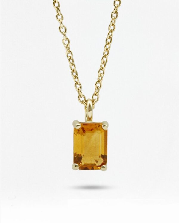 Vertical Prong-Set Natural 天然石について Necklace | Colors By Love handcrafted Thai jewelry, Bangkok