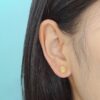 Oval Cut Natural Gemstone Stud Earrings | Colors By Love handcrafted Thai jewelry, Bangkok
