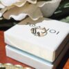 Two-Letter Thai Initial Ring with Natural Gemstone, handcrafted by Colors by Love, Bangkok