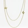 Thai Initial Letter Side Necklaces With 2 Chains 2 Letters | Colors By Love handcrafted Thai jewelry, Bangkok