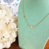 Thai Letter Name Necklace With Precious Gemstone, handcrafted by Colors by Love, Bangkok