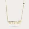 Thai Letter Name Necklace With Precious Gemstone | Colors By Love handcrafted Thai jewelry, Bangkok