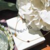 Prong-Set Side Necklace with 2 Natural 天然石について, handcrafted by Colors by Love, Bangkok