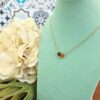 Prong-Set Necklace with 2 Natural 天然石について, handcrafted by Colors by Love, Bangkok