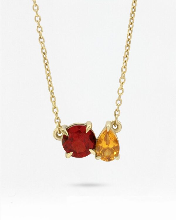 Prong-Set Necklace with 2 Natural 天然石について | Colors By Love handcrafted Thai jewelry, Bangkok
